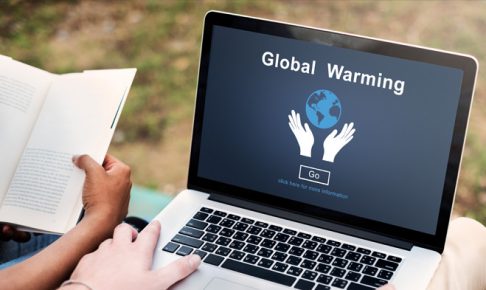パソコンに表示する地球温暖化
